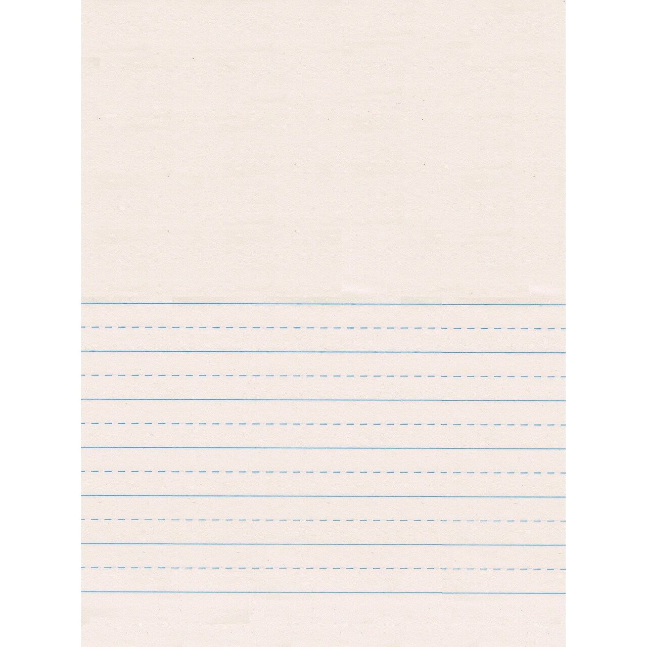 Newsprint Handwriting Paper, Picture Story, 7/8" x 7/16" Ruled Short, 9" x 12", 500 Sheets